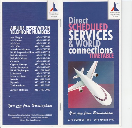 Flugplan birmingham airport - birmingham,