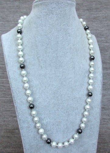 Modeschmuck perlenkette - (e07),