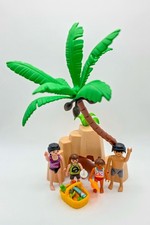 Playmobil® Figuren-Set Familie am Palmenstrand mit Picknickkorb nerdycustom MOC