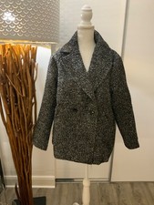 H+M  Caban Jacke Mantel „Pfeffer+Salz“ Muster  Gr. XL neu mit Etikett