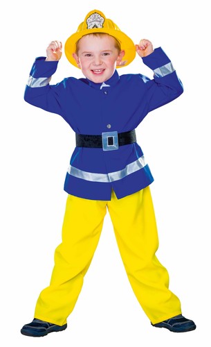 Gelb blauer feuerwehrmann - gelb,