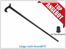 Gehstock aus Holz schwarz