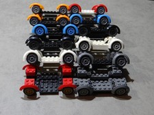 Lego 10x Auto Chassis m.Platte