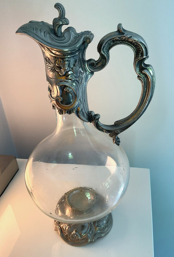 Vintage glas krug karaffe mit - vintage,