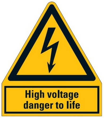 Aufkleber high voltage danger - aufkleber"high,