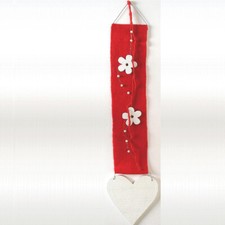 Wandobjekt Herz 100 cm Rot