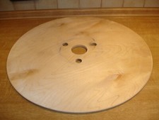 2x  KABELTROMMEL HOLZTROMMEL Scheibe Tisch  D=49,7cm, Dicke=ca.8,5mm, 4 Löcher