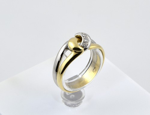Diamant ring 750 000 k - diamant, 18