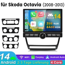 10.6'' Für Skoda Octavia 2 1Z3 1Z5 2004-2013 Autoradio Android 14 GPS Navi WIFI
