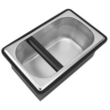  Großes Fassungsvermögen Kaffeepulverfass Edelstahl Abklopfkasten