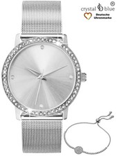 Damen Armbanduhr silber