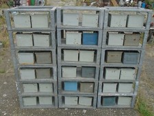 Regal Stapelkisten Stapelbox Metall 70er Industriedesign Schrank Loft vintage !!