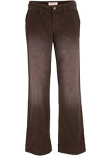 Stretch-Cordhose WIDE Normal Gr. 36 Dunkelbraun Used Damen Cord-Hose Pants Neu