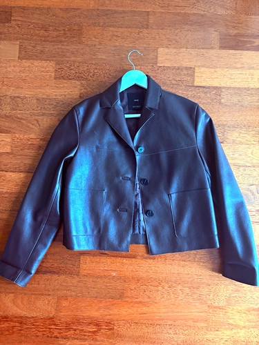 Mng damen lederjacke - lederjacke, braun