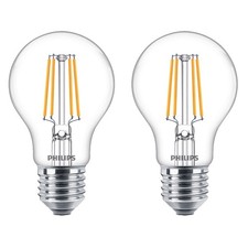 2 x Philips LED Filament Leuchtmittel Birne 4,3W = 40W E27 klar 470lm warmweiß