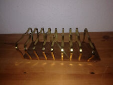Vintage Toasthalter Toastständer 60er 70er Jahre mit Teakholzplatte für 8 Toast