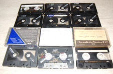 BASF 9ner Set hochwertige Musik Leercassetten - div. Typen +Archivboxen 70/80er