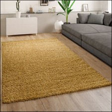 Teppich Hochflor Gelb