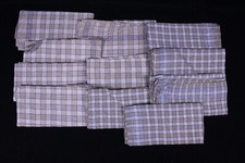 11 alte Halbleinen Servietten