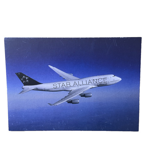 Postkarte flugzeug airline - flugzeug,