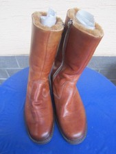 Lederstiefel mit echt Lammfell mit fester Sohle  Schuhe Winterstiefel