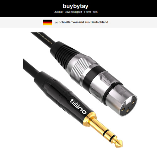 Xlr auf klinke 3mm - auf, 6,3mm
