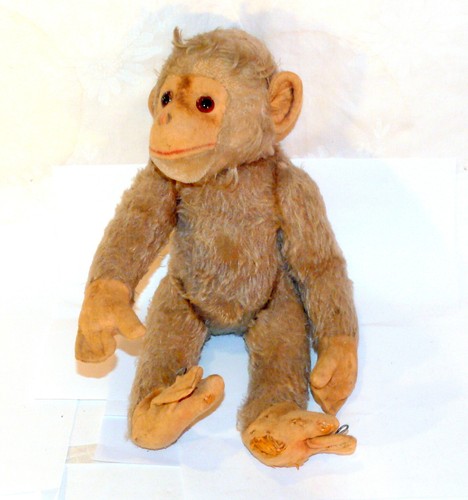 Affe schimpanse antik 31cm - schimpanse,