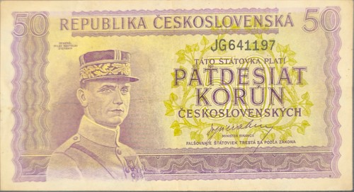 Tschechoslowakei banknote - tschechoslowakei,