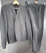 Anzug Herren H&M Gr.52 Slim Fit Anthrazit Business