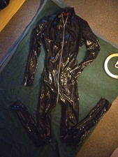 Jumpsuit Lack Latexoptik GrXS