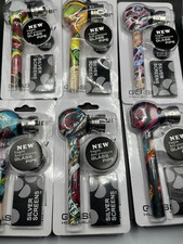 Glaspfeife Tabakpfeife 5 Siebe Glas Pfeife 9cm Mini Glaspipe verschiedene Farben