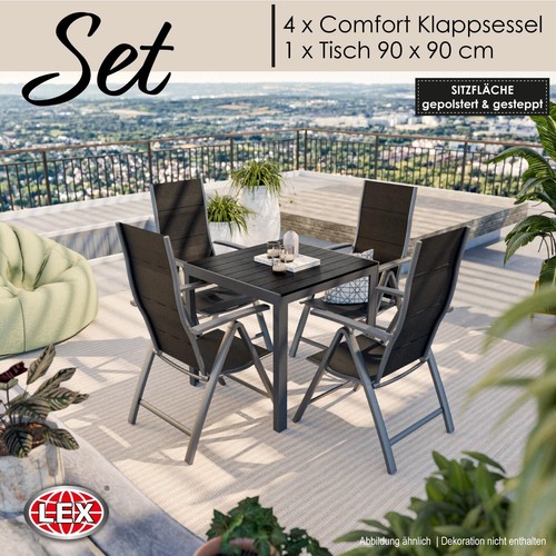 Gartenmöbel set alu tisch - set,