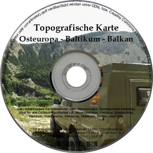 Osteuropa karte für - karte,