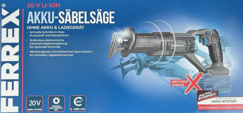 Akku säbelsäge 20v - säbelsäge, ferrex