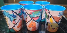 5 x Pokemon Becher Kinder 230 ml Trinkbecher für Kita & Frühstück, Saftbecher