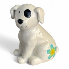 Vintage Hundefigur aus Kunststoff Kunstharz ca. 10,5 cm hoch 🐶 Dekofigur Hund