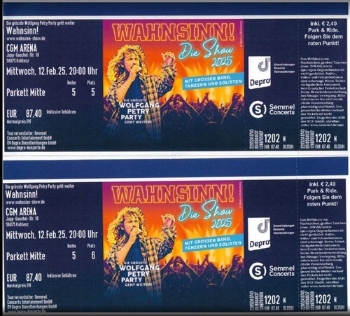 Tickets musical wahnsinn die - tickets,