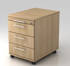 Rollcontainer Multi Schreibtischcontainer Schubladen Relinggriff Bürowagen