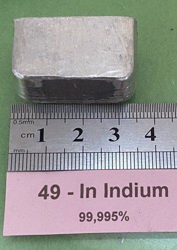 68g indium metall 995 - 68g, 99,995%