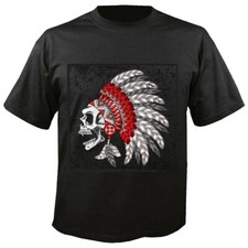 T-Shirt Indianer Skull - Biker