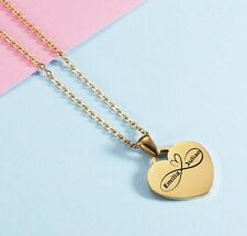 Damen Gravur Kette Herz