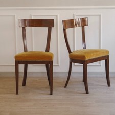 Biedermeier Stühle Antik Samt