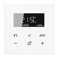 JUNG Raumthermostat Smart Glas Alpinweiß BTLS1791WW 230V digital IP20