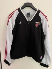 Adidas Miami Heat Track Jacke schwarz weiß Größe L  Basketball NBA Top-Zustand