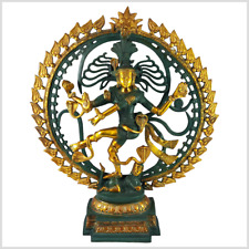 Shiva Statue Nataraja Messing grüngold 59cm 12kg Ganesha Natraj Krishna Hanuman