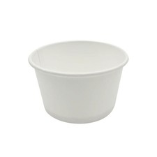 50 Eisbecher 80/100 ml 4 oz PAP Ø 76 x 44 mm weiß Frozen-Yogurt-Becher