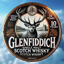Blechschild rund Glenfiddich