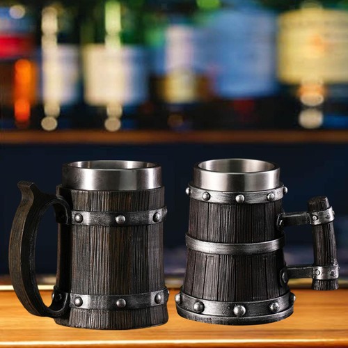 Holzfass bierkrug teebecher - holzfass-bierkrug,,