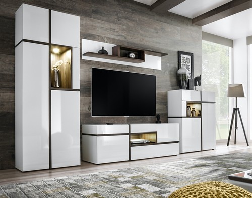 Wohnwand anbauwand wohnzimmer - wohnwand,