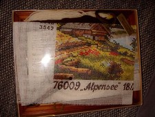 Gobelinstich Kreuzstich Set Stickpackung zum Selbersticken - Alpensee76009